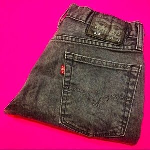 Levi’s 514 Dark Gray Denim Jeans 31 x 32